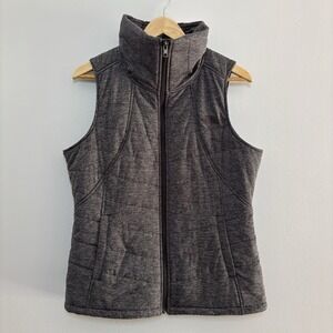 The North Face Pseudio Vest Women Large Gray Full Zip Lightweight Hike Gorpcore